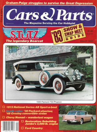 CARS & PARTS 1983 MAR - '30 PACKARD 733, '15 AB SPORT-A-BOUT, '48 CROSLEY